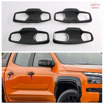 Vanjski dekorativni set za Mitsubishi L200 (Triton) 2024+ — ABS plast, ukras kvake vrata, traka za rub vrata, ukras ogledala