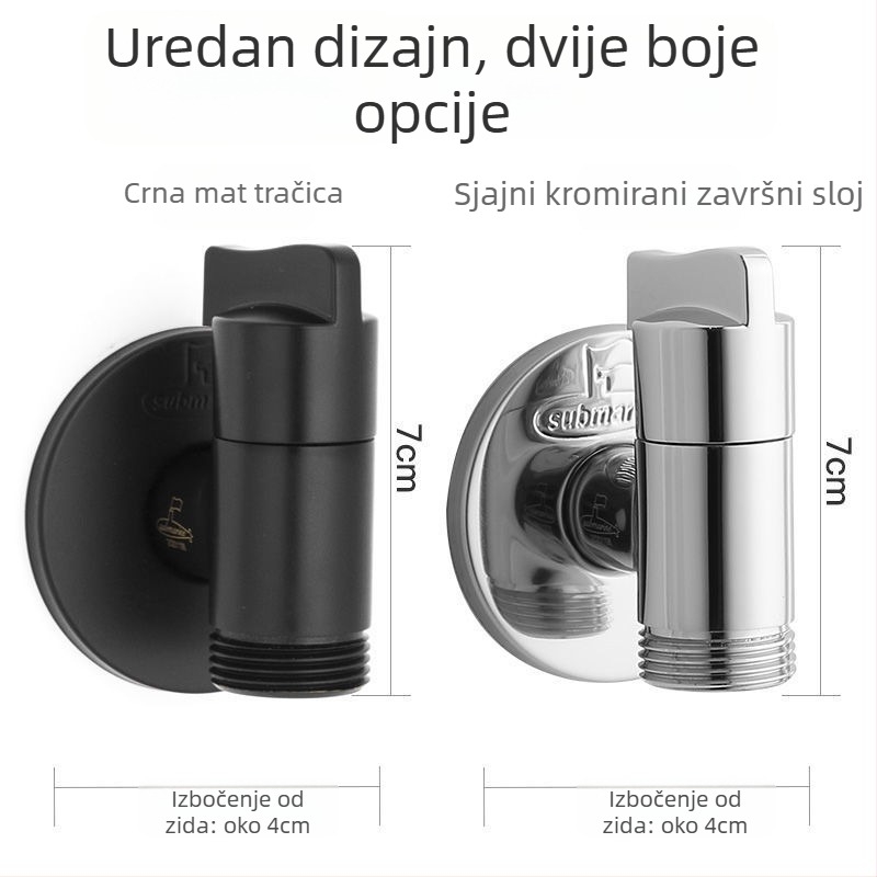 Submarine bakreni električni slavine za toplu vodu s keramičkim disk ventilom, CE certificirano