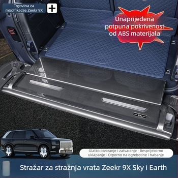 Plastična zaštitna traka za prtljažnik s uzorkom karbonskih vlakana za Zeekr 9X (25 modela); prilagodljivo
