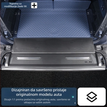 Plastična zaštitna traka za prtljažnik s uzorkom karbonskih vlakana za Zeekr 9X (25 modela); prilagodljivo