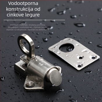 Brava za vrata i prozore, Tip A, Materijal: cinkov spoj, Površinska obrada: elektroplating s teksturom žice, Stil: moderni minimalistički, Model: 9215