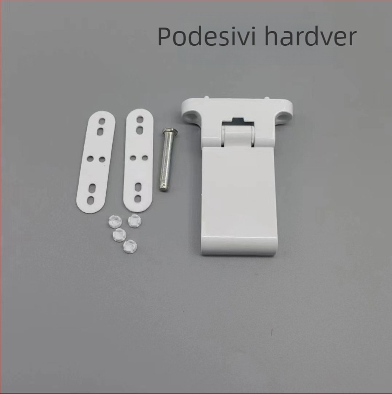Prozorski šarnir od plastno‑čelične konstrukcije, velika pločica, unutarnje i vanjsko ravno otvaranje, model 00-496, tip: Common H-Hinge, materijal: plastno‑čelik, završna obrada: sprej, stil: moderni minimalistički