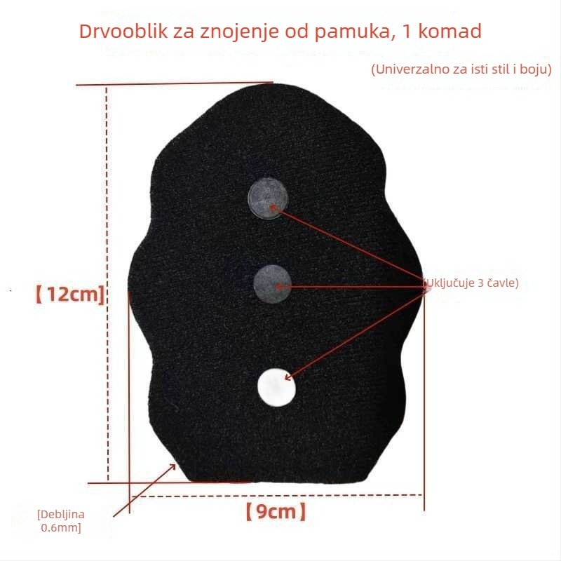Pribor za jastučić kacige — univerzalno podesiva traka, uklonjivi apsorber znoja, za kacigu motocikla, model Twd0086