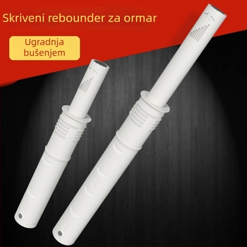 Hardver za skrivene magnetske dodirne mehanizme na vratima ormara, model 048, ABS, ubrizgano, moderni minimalistički stil