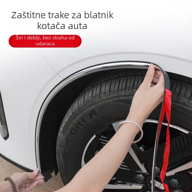 PVC zaštita blatnika automobila, univerzalna, elektroplating model, prilagodljivo, traka protiv ogrebotina
