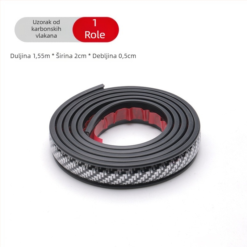 PVC zaštita blatnika automobila, univerzalna, elektroplating model, prilagodljivo, traka protiv ogrebotina