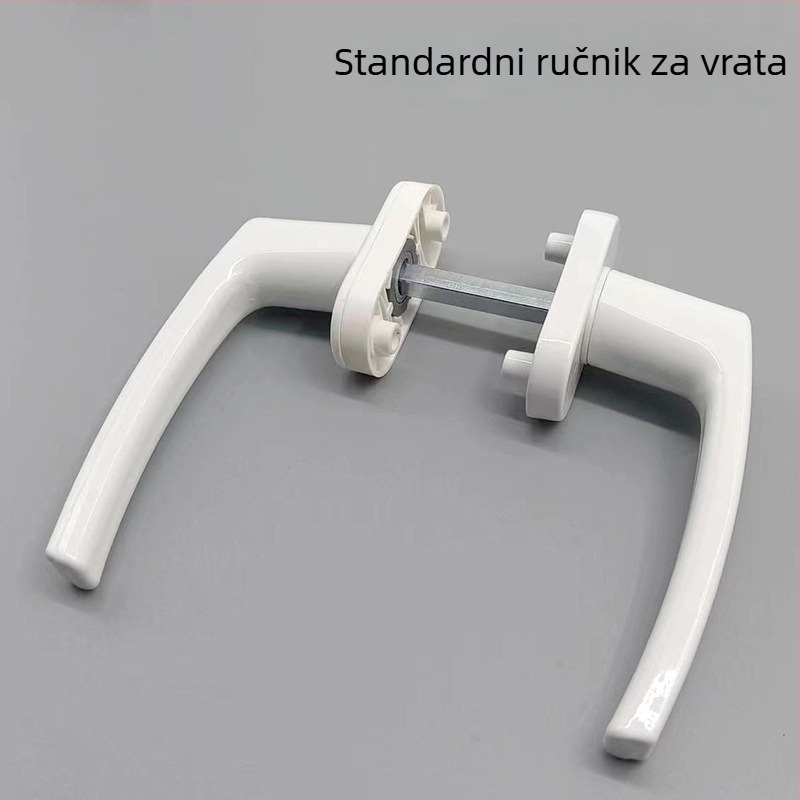 Kuka za klizna vrata od aluminijske legure, model cross-wear, elektroplatirani završni sloj, površinska montaža, unutarnja uporaba