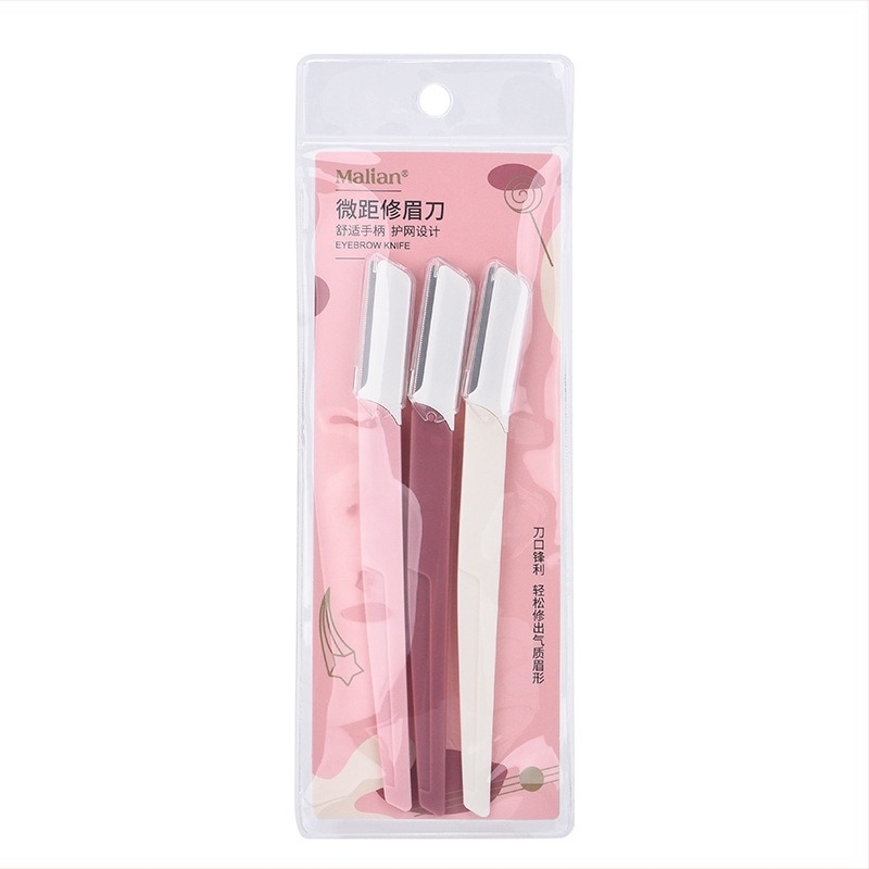 Marianne trimer za obrve, 3 komada, neklizajući držač, ABS + nehrđajući čelik, model 0413