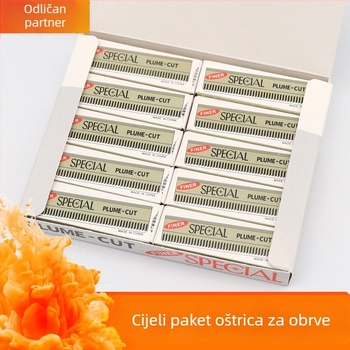 Red Feather nož za obrve – nehrđajući čelik, u kutiji, licencirana privatna marka