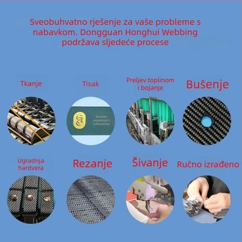 Poliesterska elastična traka, Honghui, visoka rastezljivost, za odjeću i industrijsku upotrebu