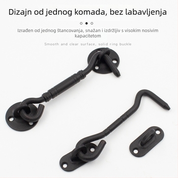 Nerđajući čelični kuku za prozor, mat završna obrada, model 52515, marka Dinit, stil: moderni minimalizam / lagani luksuz