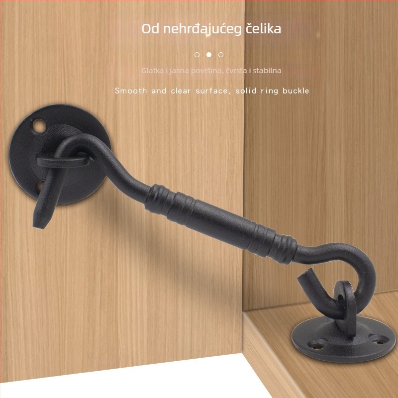 Nerđajući čelični kuku za prozor, mat završna obrada, model 52515, marka Dinit, stil: moderni minimalizam / lagani luksuz