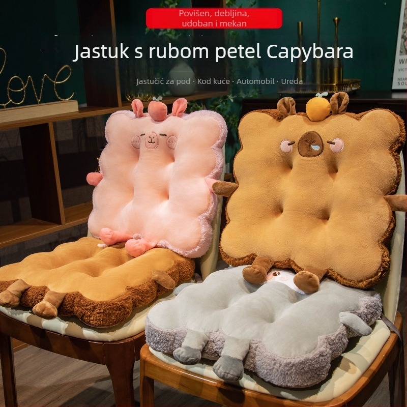 Jastuk za stolicu od pliša s PP pamukom punjenjem, crtani uzorak, pogodan za dnevnu sobu, spavaću sobu, učionu i ured