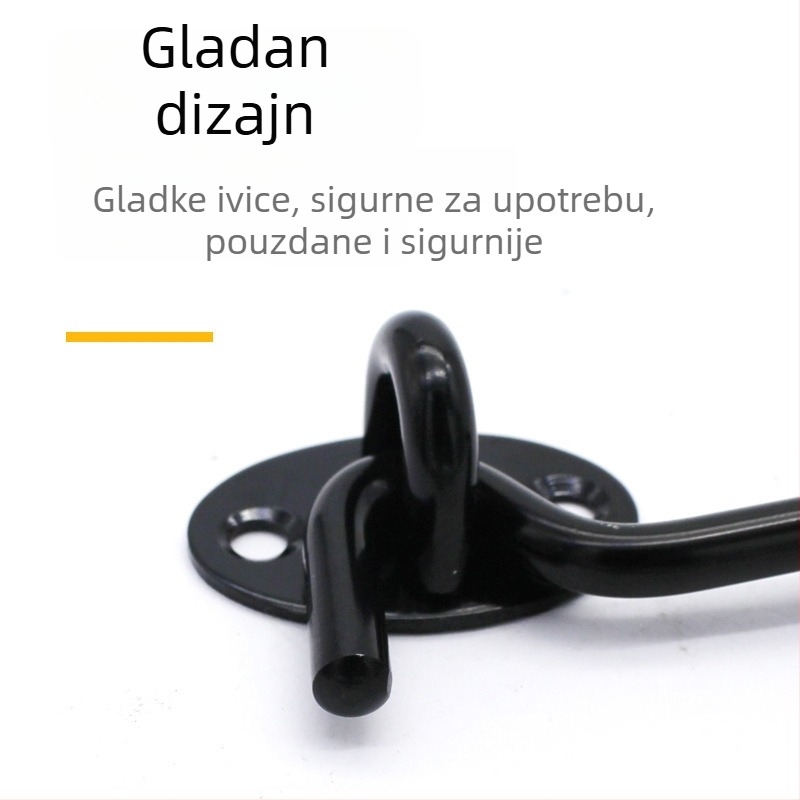 Vješak za vrata i prozor – nehrđajući čelik, moderni minimalistički stil, za namještaj i kućnu dekoraciju