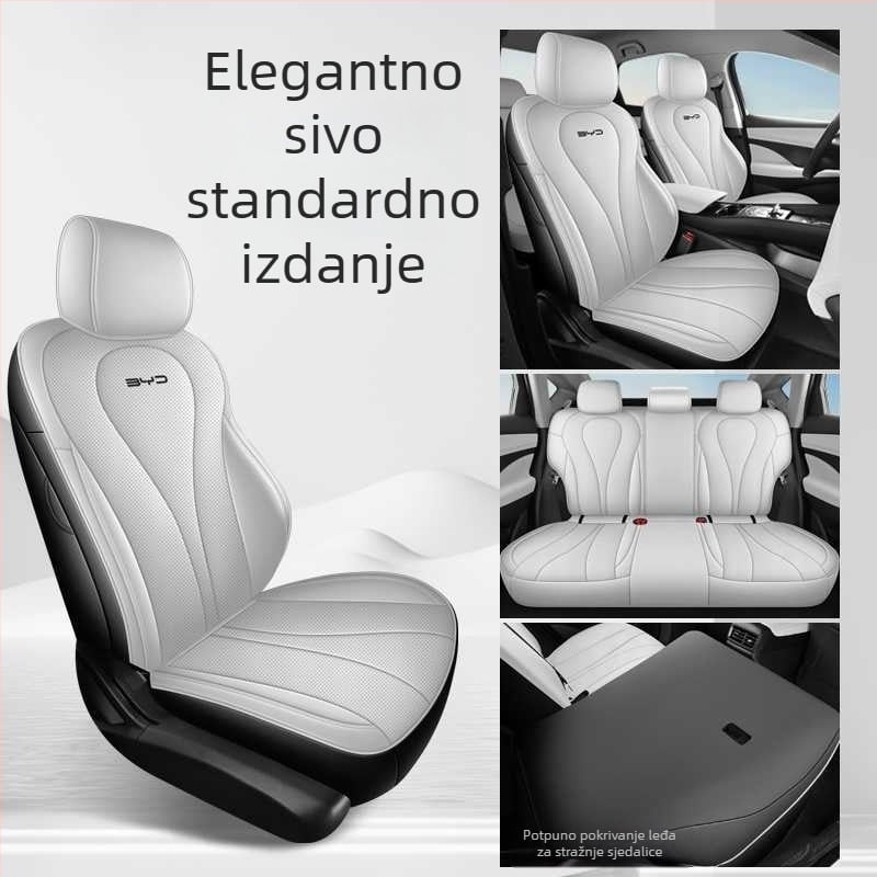 Kožna navlaka za sjedalo, potpuno zatvorena, prozračna za četiri sezone, prilagodljiv dizajn