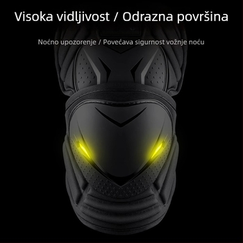 Motociklistička zaštitna oprema: koljena i lakatni štitnici, EVA materijal, dizajn otporan na vjetar, četverodjelni set