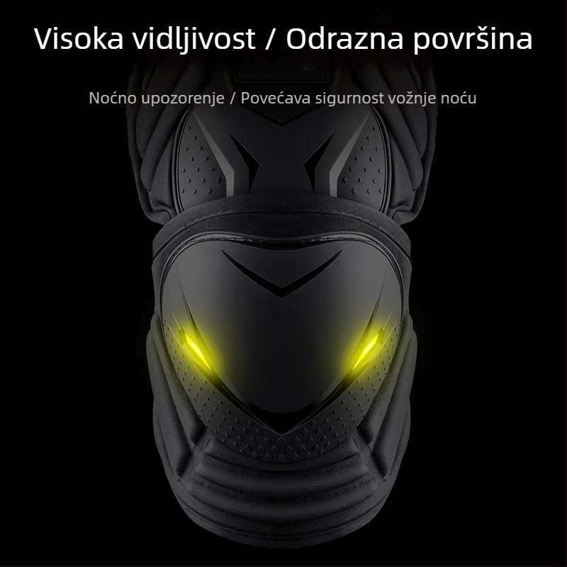 Motociklistička zaštitna oprema: koljena i lakatni štitnici, EVA materijal, dizajn otporan na vjetar, četverodjelni set