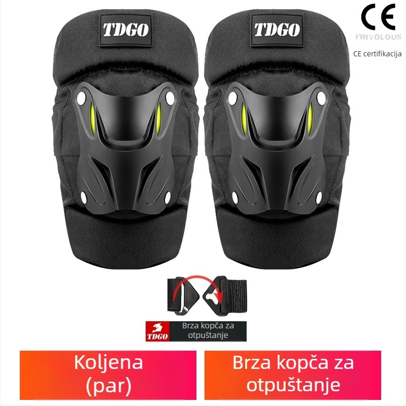 Motociklistička zaštitna oprema: koljena i lakatni štitnici, EVA materijal, dizajn otporan na vjetar, četverodjelni set