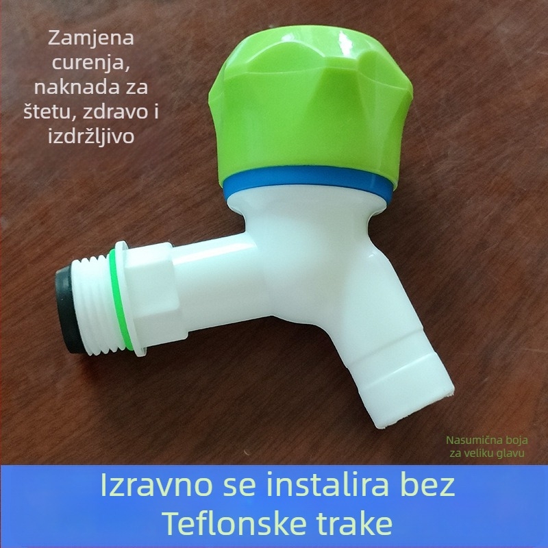 Plastični kuhinjski faucet, kuglični ventil, navojni priključak, model Big Head, ulaz/izlaz 20/25 mm