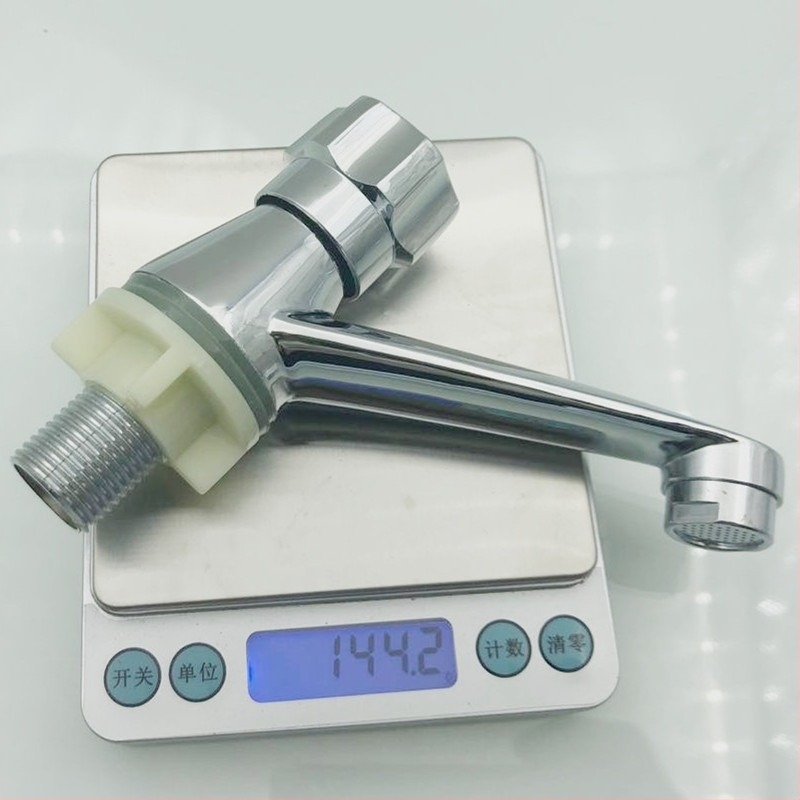 Kuhinjska slavina za umivaonik od legure, za ploču, s jednim otvorom, brzo otvaranje, keramički disk ventil, 0–60°C, 0,6 MPa, 20 mm ulaz/izlaz, model Jq-10874