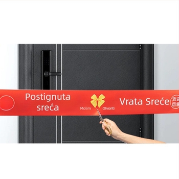 Girlanda od trake za ulazna vrata – tkanina, kineski stil dekor za vjenčanje