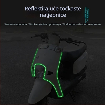 Magnetska luminozna naljepnica za bočnu stranu automobila, reflektirajući završni sloj
