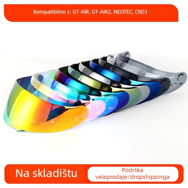 cyclegear GT-AIR leća za kacigu – otporna na vjetar, prilagodljiva, kompatibilna s Neotec, CNS1, GT-AIR i GT-AIR2