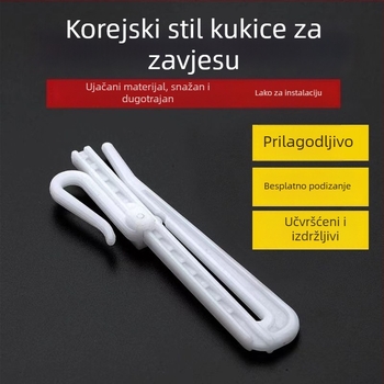 Plastična kuka za zavjese – korejskog stila, za prozor, model CHGG