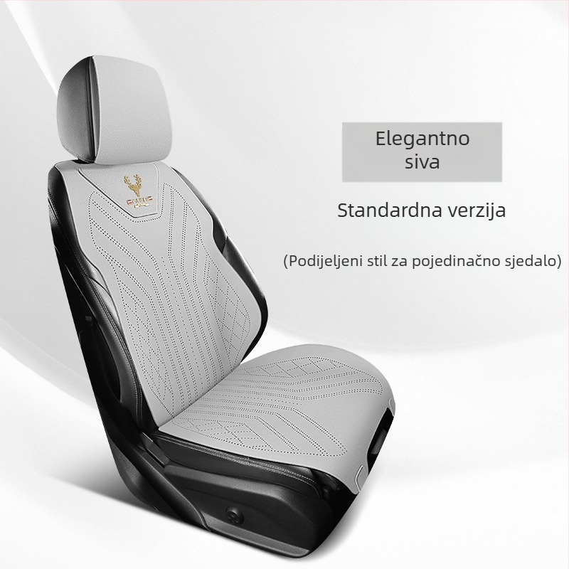 Set navlaka za sjedala automobila, tri dijela, površina od poliestera s baršunastim izgledom, za sve sezone