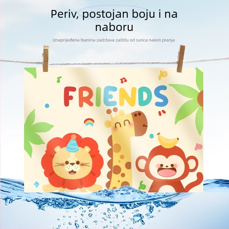 Poliesterska auto zavjesa s prisavkom za stražnje bočne prozore, debela neproziran, prilagodljiva, univerzalna kompatibilnost