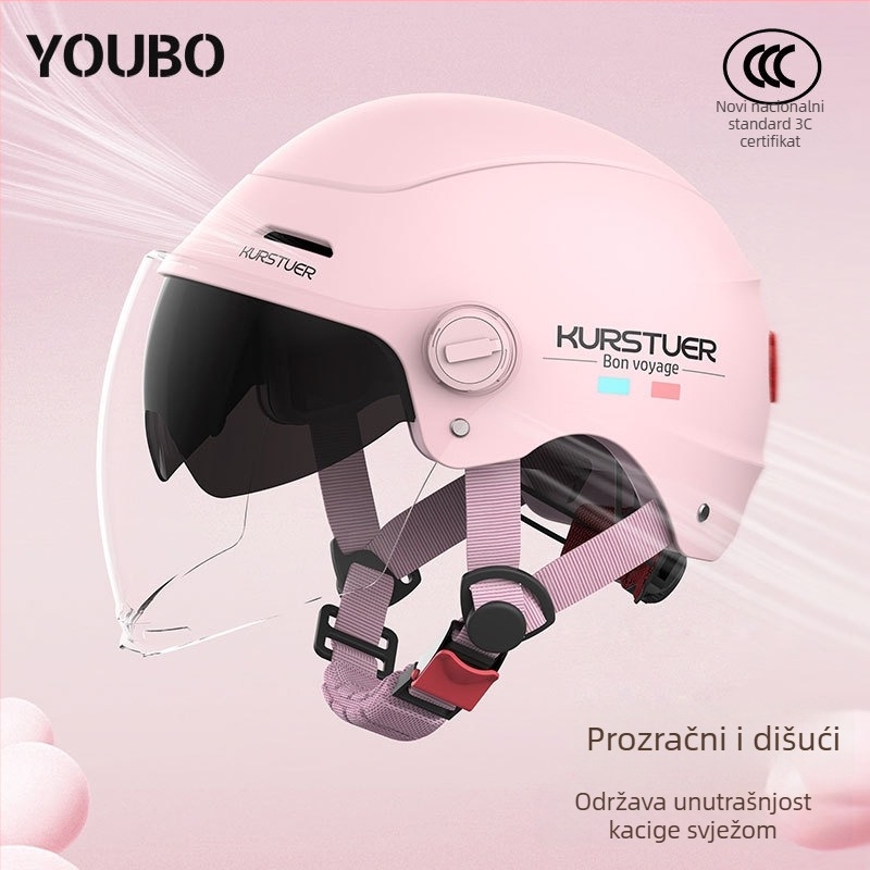 ABS polu-kaciga, 3C certifikat, ljetna upotreba, za električna vozila