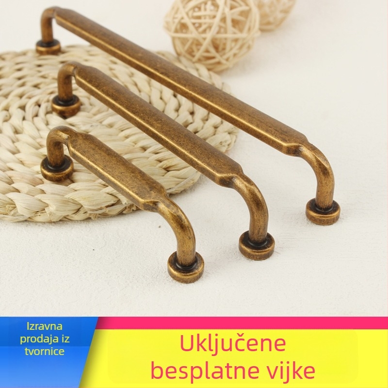 Kuka za ormar od cinkova legura s elektroplatiranim završetkom, pogodna za ladice, vrata, prozore, ormariće za cipele i garderobu; model 2411; moderni minimalistički stil