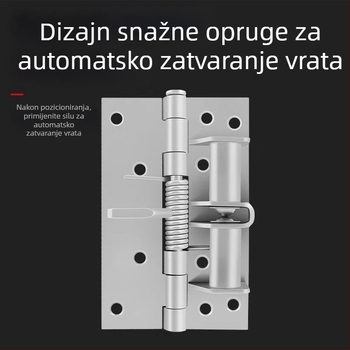 Skriveni mehanizam zatvaranja vrata za drvena vrata - automatsko zatvaranje, 90° pozicija, željezna konstrukcija