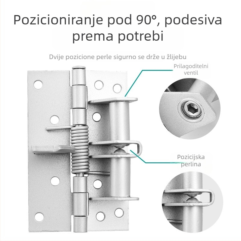 Pozicionirajuća opružna šarka za vrata i prozore; hladno valjani čelik; marka TIANJULE; model: opružna šarka; stil: moderan jednostavan; završna sprej prevleka
