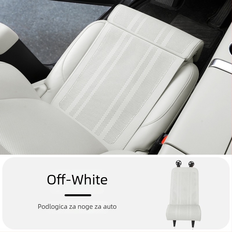 Auto podrška za noge i jastuk za sjedalo, integrirani dvodijelni set, ravan oblik, memorijska pjena, PVC površina, za sve sezone