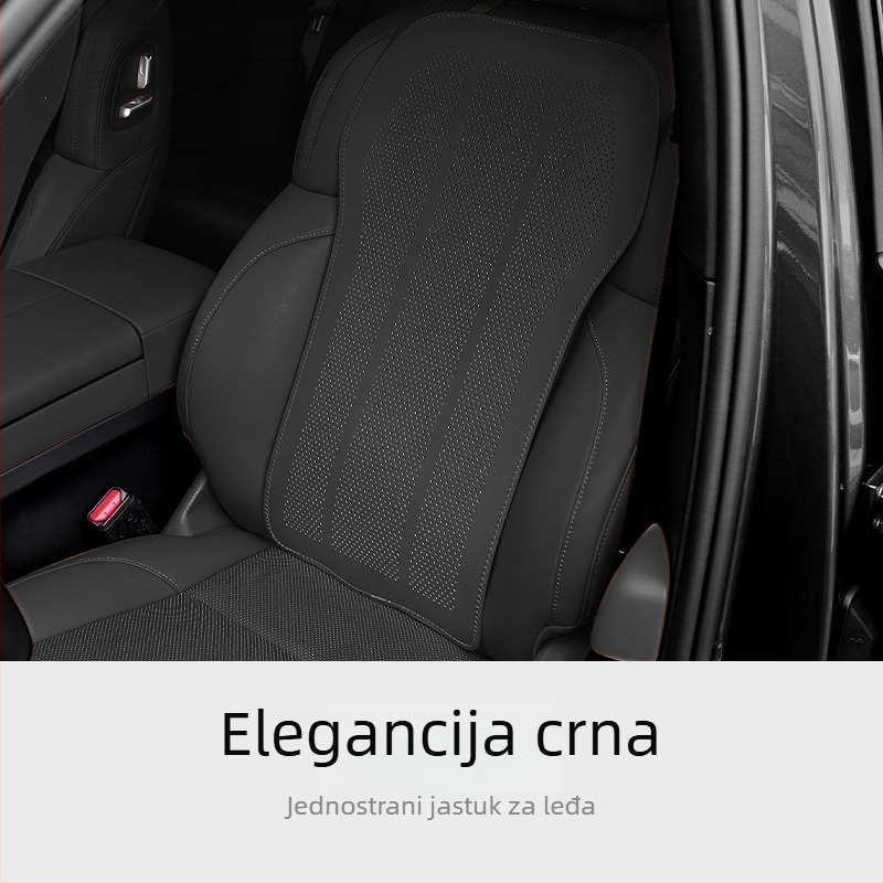 Auto podrška za noge i jastuk za sjedalo, integrirani dvodijelni set, ravan oblik, memorijska pjena, PVC površina, za sve sezone