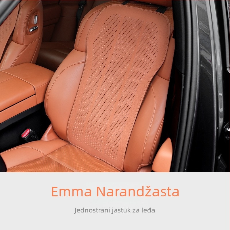 Auto podrška za noge i jastuk za sjedalo, integrirani dvodijelni set, ravan oblik, memorijska pjena, PVC površina, za sve sezone