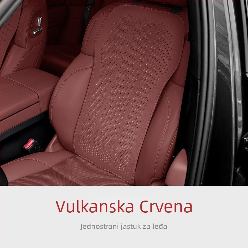 Auto podrška za noge i jastuk za sjedalo, integrirani dvodijelni set, ravan oblik, memorijska pjena, PVC površina, za sve sezone