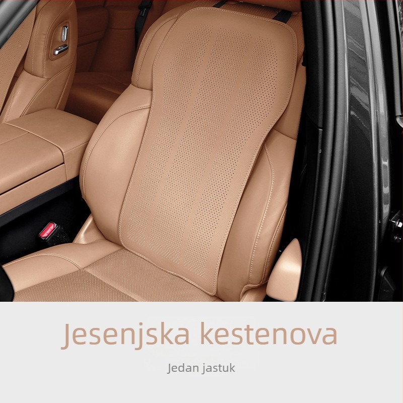 Auto podrška za noge i jastuk za sjedalo, integrirani dvodijelni set, ravan oblik, memorijska pjena, PVC površina, za sve sezone