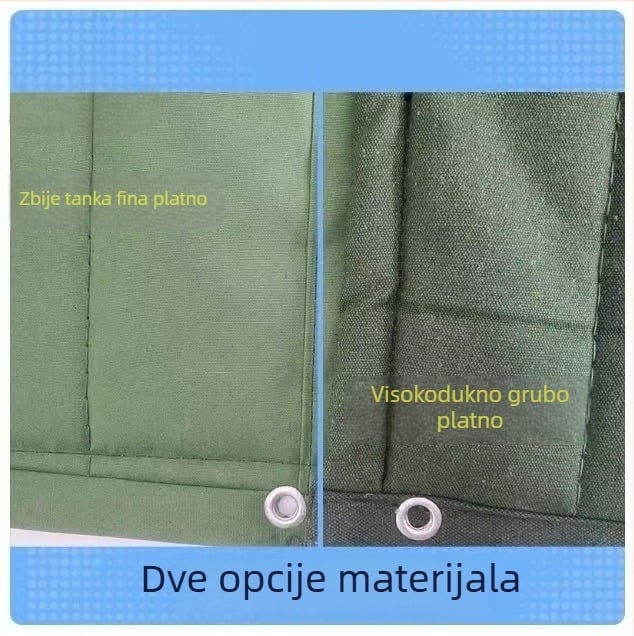 Magnetska vrata zavjesa od Oxford tkanine – za hladnjače; održava toplinu, zaštita od sunca i prašine; montaža s kukom na tračnicu, bočni montiranje