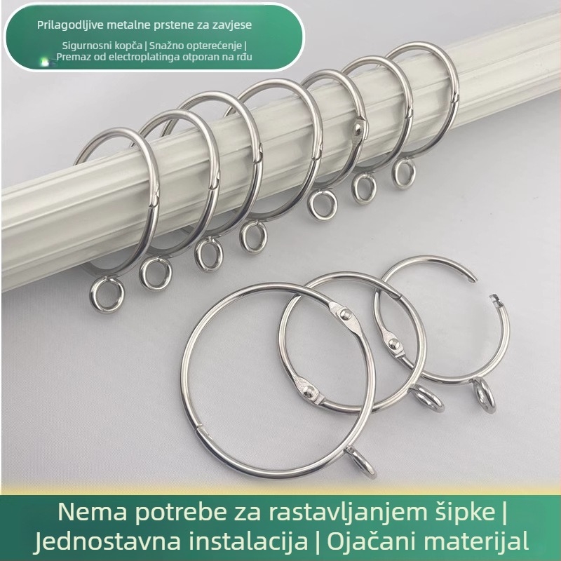 Prsten za zavjesu s metalnim kukom — crtani stil; materijal: magnet; kategorija: kopča za zavjese; prilagodba: Ne