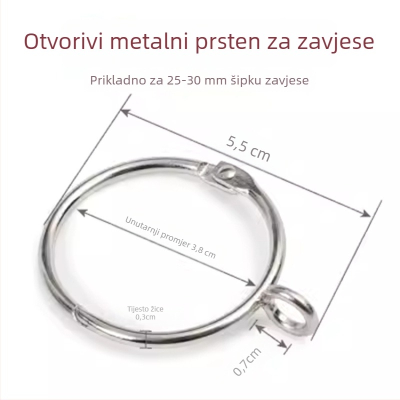 Prsten za zavjesu s metalnim kukom — crtani stil; materijal: magnet; kategorija: kopča za zavjese; prilagodba: Ne