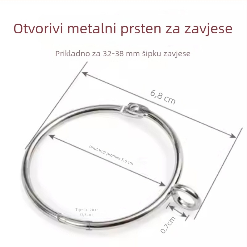 Prsten za zavjesu s metalnim kukom — crtani stil; materijal: magnet; kategorija: kopča za zavjese; prilagodba: Ne