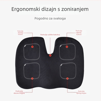 Memorijska pjena, U-oblik jastuk za uredske stolice, spor odziv, ergonomska udobnost