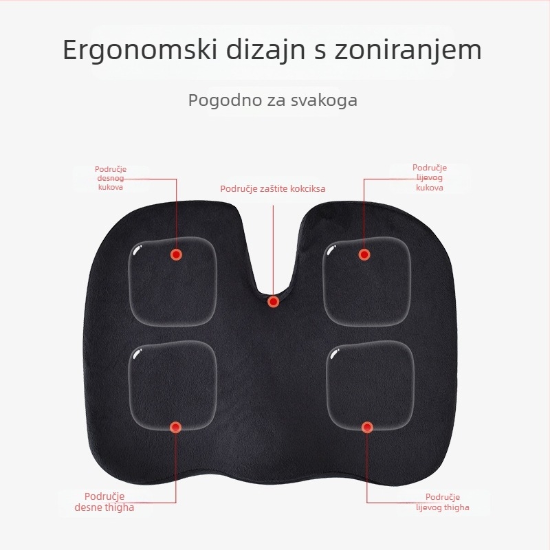 Memorijska pjena, U-oblik jastuk za uredske stolice, spor odziv, ergonomska udobnost