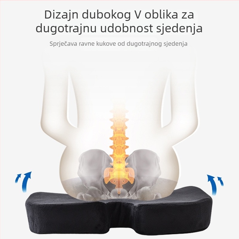 Memorijska pjena, U-oblik jastuk za uredske stolice, spor odziv, ergonomska udobnost