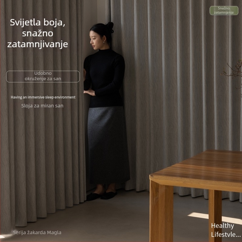 Francuski stil luksuzne chenille zavjese za dnevni boravak i spavaću sobu