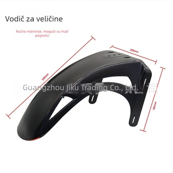 Svijetleći prednji blatnik za motocikl/električno vozilo – plastika, debeli stil, model JK luminous front section