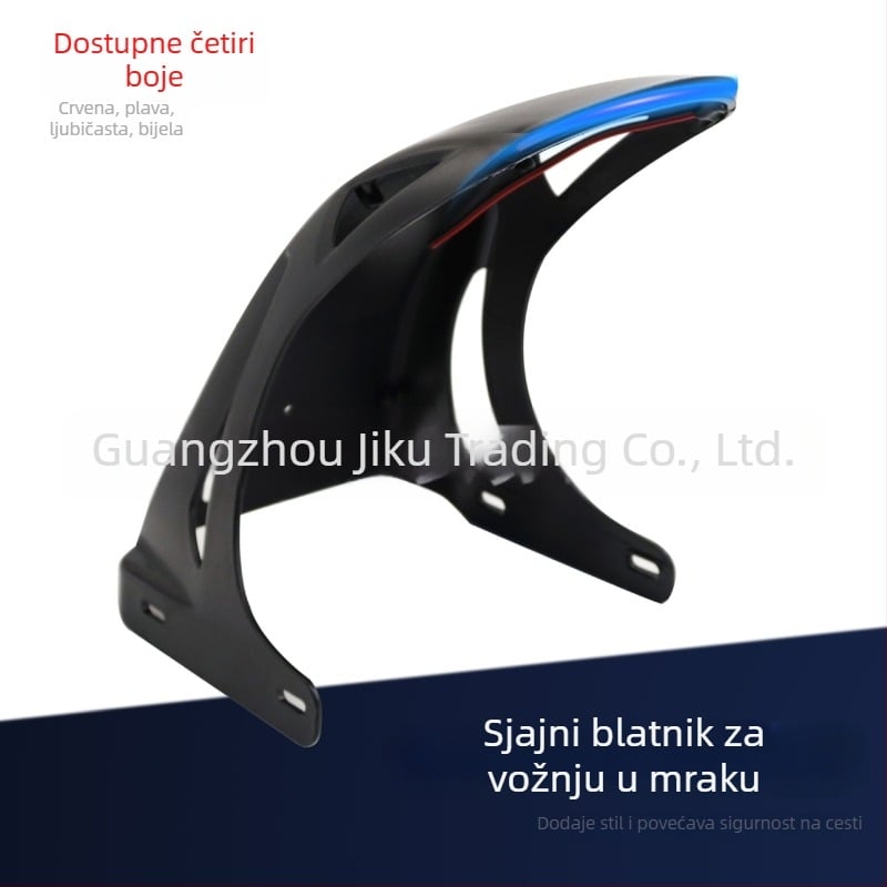 Svijetleći prednji blatnik za motocikl/električno vozilo – plastika, debeli stil, model JK luminous front section