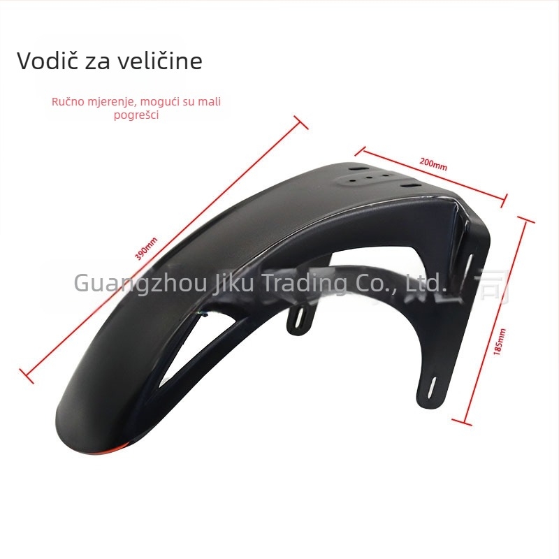 Svijetleći prednji blatnik za motocikl/električno vozilo – plastika, debeli stil, model JK luminous front section